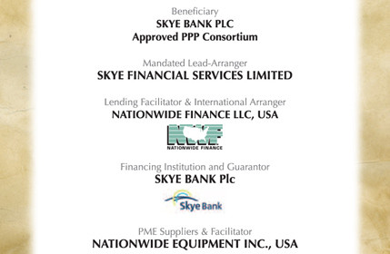 Skye Bank PLC Approved PPP Consortium